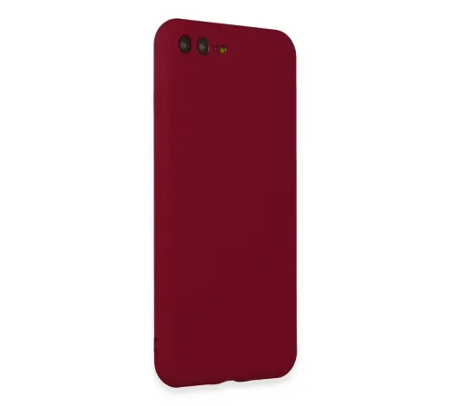 Apple iPhone 7 Plus Kılıf First Silikon - Bordo