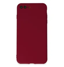 Apple iPhone 7 Plus Kılıf First Silikon - Bordo