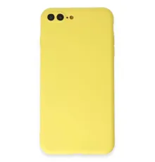 Apple iPhone 7 Plus Kılıf First Silikon - Sarı