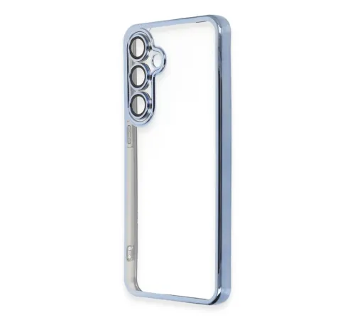 Samsung Galaxy S24 FE Kılıf Lensli Silikon - Lacivert