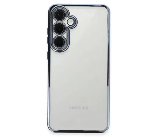 Samsung Galaxy S24 FE Kılıf Lensli Silikon - Lacivert