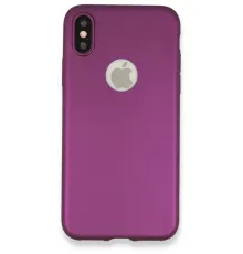 Apple iPhone X Kılıf First Silikon - Mürdüm