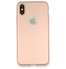 Apple iPhone X Kılıf First Silikon - Rose Gold