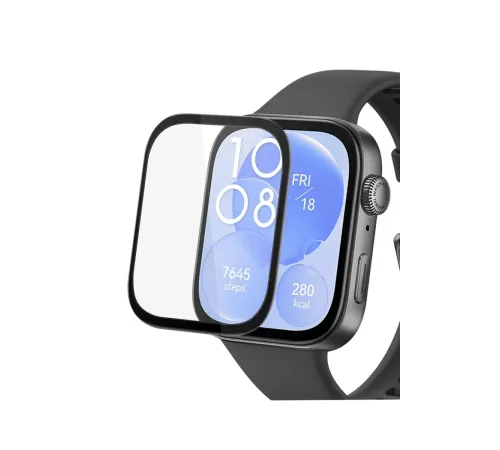 Huawei Watch Fit 3 Polymer Nano Ekran Koruyucu - Şeffaf