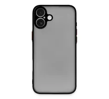 Apple iPhone 16 Kılıf Montreal Silikon Kapak - Siyah