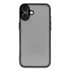 Apple iPhone 16 Plus Kılıf Montreal Silikon Kapak - Siyah