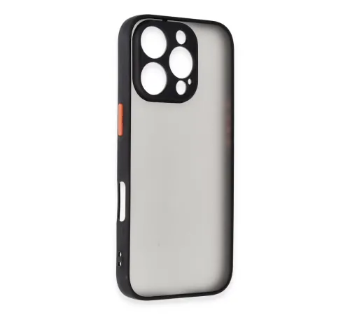 Apple iPhone 16 Pro Kılıf Montreal Silikon Kapak - Siyah