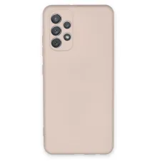Samsung Galaxy A72 Kılıf Nano içi Kadife Silikon - Pudra