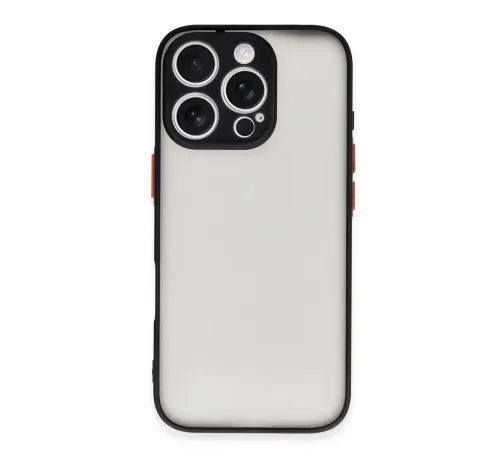 Apple iPhone 16 Pro Max Kılıf Montreal Silikon Kapak - Siyah