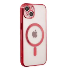Apple iPhone 14 Plus Kılıf Magneticsafe Lazer Silikon - Kırmızı