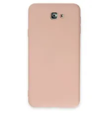 Samsung Galaxy J7 Prime Kılıf Nano içi Kadife Silikon - Pudra