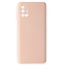 Samsung Galaxy M31S Kılıf Nano içi Kadife Silikon - Pudra
