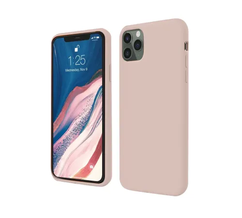 Apple iPhone 11 Pro Kılıf First Silikon - Rose Gold