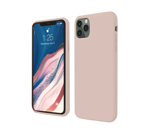 Apple iPhone 11 Pro Kılıf First Silikon - Rose Gold