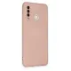 Huawei P30 Lite Kılıf Nano içi Kadife Silikon - Pudra