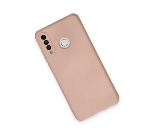 Huawei P30 Lite Kılıf Nano içi Kadife Silikon - Pudra