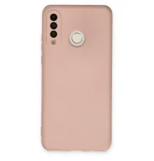 Huawei P30 Lite Kılıf Nano içi Kadife Silikon - Pudra