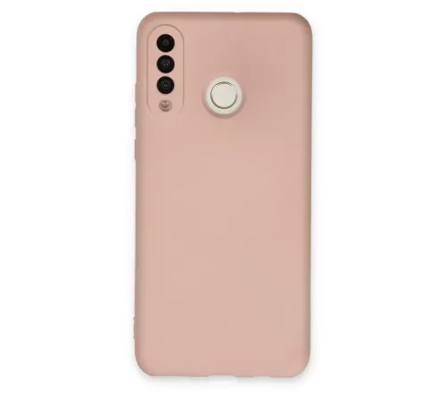 Huawei P30 Lite Kılıf Nano içi Kadife Silikon - Pudra