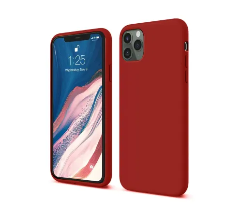 Apple iPhone 11 Pro Kılıf First Silikon - Bordo