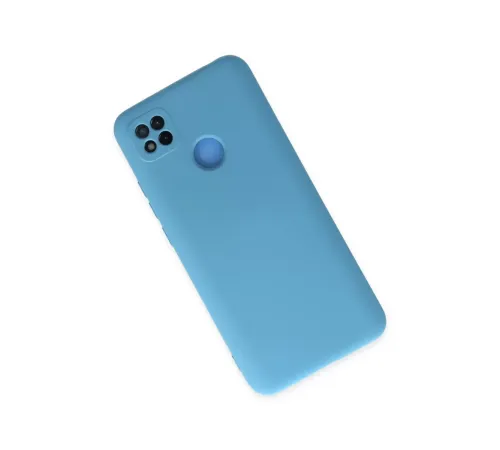 Xiaomi Redmi 9C Kılıf Nano içi Kadife Silikon - Mavi