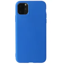 Apple iPhone 11 Pro Max Kılıf First Silikon - Mavi