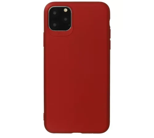 Apple iPhone 11 Pro Max Kılıf First Silikon - Bordo