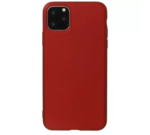 Apple iPhone 11 Pro Max Kılıf First Silikon - Bordo
