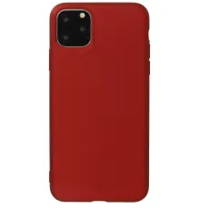 Apple iPhone 11 Pro Max Kılıf First Silikon - Bordo