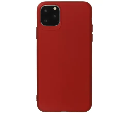 Apple iPhone 11 Pro Max Kılıf First Silikon - Bordo