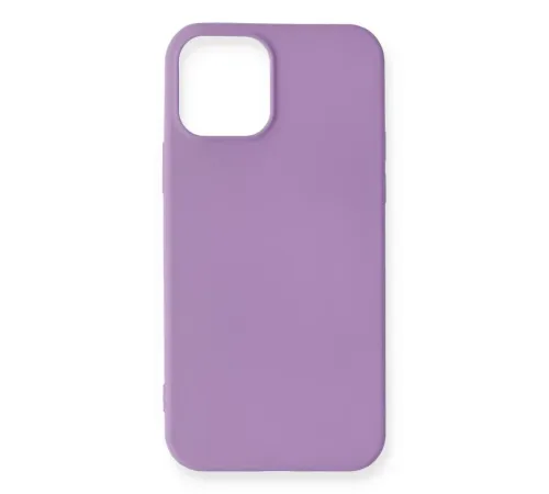 Apple iPhone 12 Mini Kılıf First Silikon - Lila
