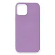 Apple iPhone 12 Mini Kılıf First Silikon - Lila