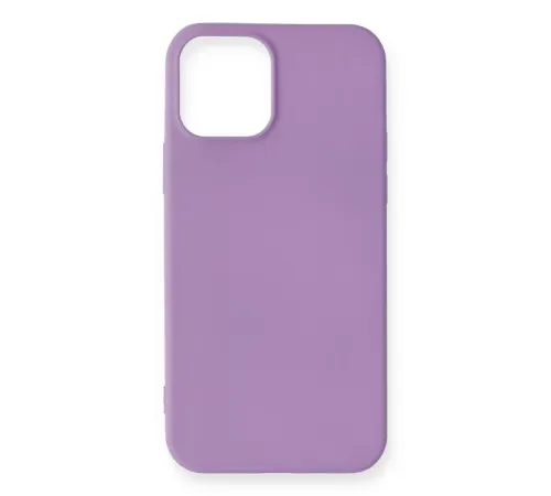 Apple iPhone 12 Mini Kılıf First Silikon - Lila