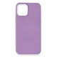 Apple iPhone 12 Mini Kılıf First Silikon - Lila