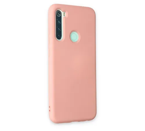 Xiaomi Redmi Note 8 Kılıf Nano içi Kadife Silikon - Pudra