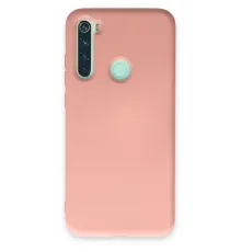 Xiaomi Redmi Note 8 Kılıf Nano içi Kadife Silikon - Pudra