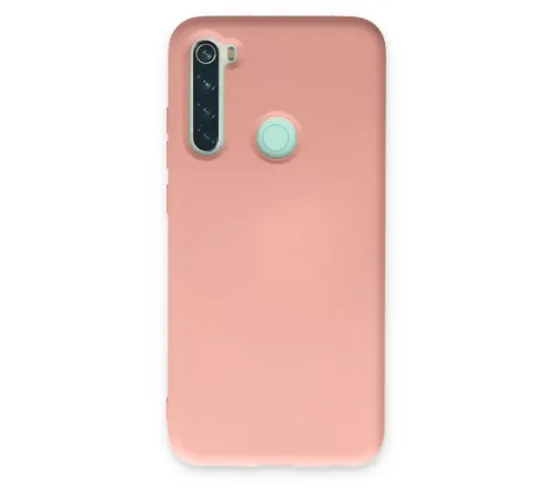 Xiaomi Redmi Note 8 Kılıf Nano içi Kadife Silikon - Pudra