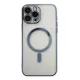 Apple iPhone 14 Pro Kılıf Magneticsafe Lazer Silikon - Sierra Blue