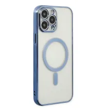 Apple iPhone 14 Pro Kılıf Magneticsafe Lazer Silikon - Sierra Blue