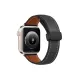Apple Watch 38mm KR414 Daks Deri Kordon - Siyah