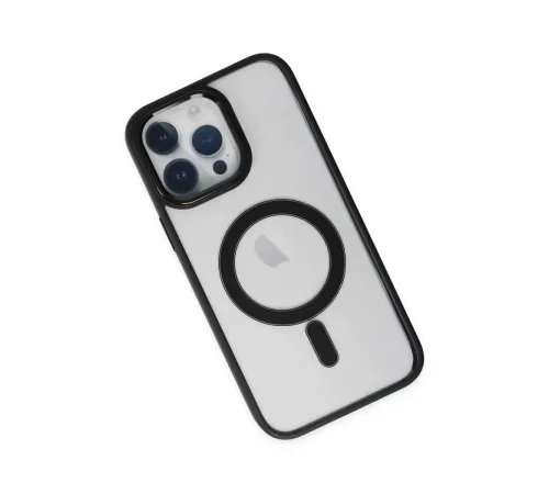 Apple iPhone 14 Pro Kılıf Room Magneticsafe Silikon - Siyah