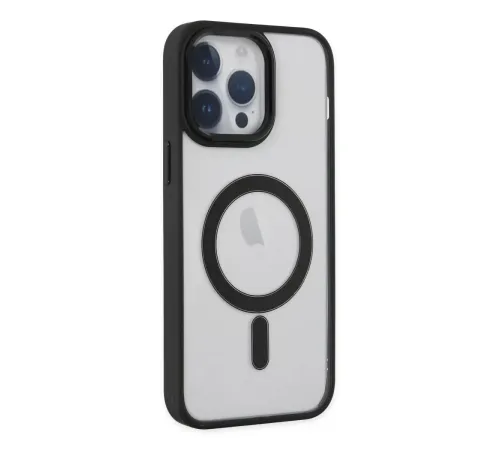 Apple iPhone 14 Pro Kılıf Room Magneticsafe Silikon - Siyah