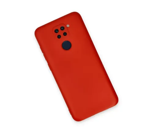 Xiaomi Redmi Note 9 Kılıf Nano içi Kadife Silikon - Kırmızı