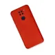 Xiaomi Redmi Note 9 Kılıf Nano içi Kadife Silikon - Kırmızı