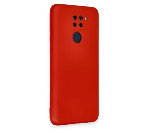 Xiaomi Redmi Note 9 Kılıf Nano içi Kadife Silikon - Kırmızı