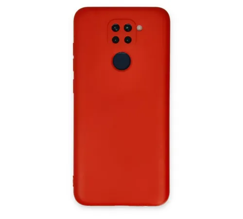 Xiaomi Redmi Note 9 Kılıf Nano içi Kadife Silikon - Kırmızı