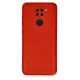 Xiaomi Redmi Note 9 Kılıf Nano içi Kadife Silikon - Kırmızı