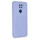 Xiaomi Redmi Note 9 Kılıf Nano içi Kadife Silikon - Lila