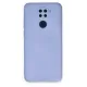 Xiaomi Redmi Note 9 Kılıf Nano içi Kadife Silikon - Lila