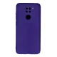 Xiaomi Redmi Note 9 Kılıf Nano içi Kadife Silikon - Mor