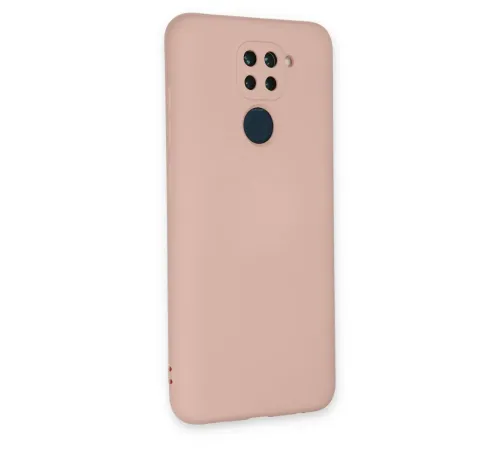 Xiaomi Redmi Note 9 Kılıf Nano içi Kadife Silikon - Pudra